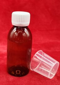 Bottiglie farmaceutiche dell'ANIMALE DOMESTICO di Brown 120ml per la trasmissione della scarsa visibilità dello sciroppo 