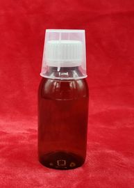 Bottiglia rotta dello sciroppo della medicina della prova, contenitori di plastica dello sciroppo con la tazza di misurazione
