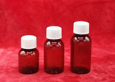 Bottiglie farmaceutiche dell'ANIMALE DOMESTICO di capacità su ordinazione, bottiglie di plastica farmaceutiche di spessore della parete di 1mm per medicina