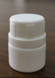 piccola bottiglia bianca della medicina 5.9g, bottiglie di plastica rotonde 30ml con i coperchi